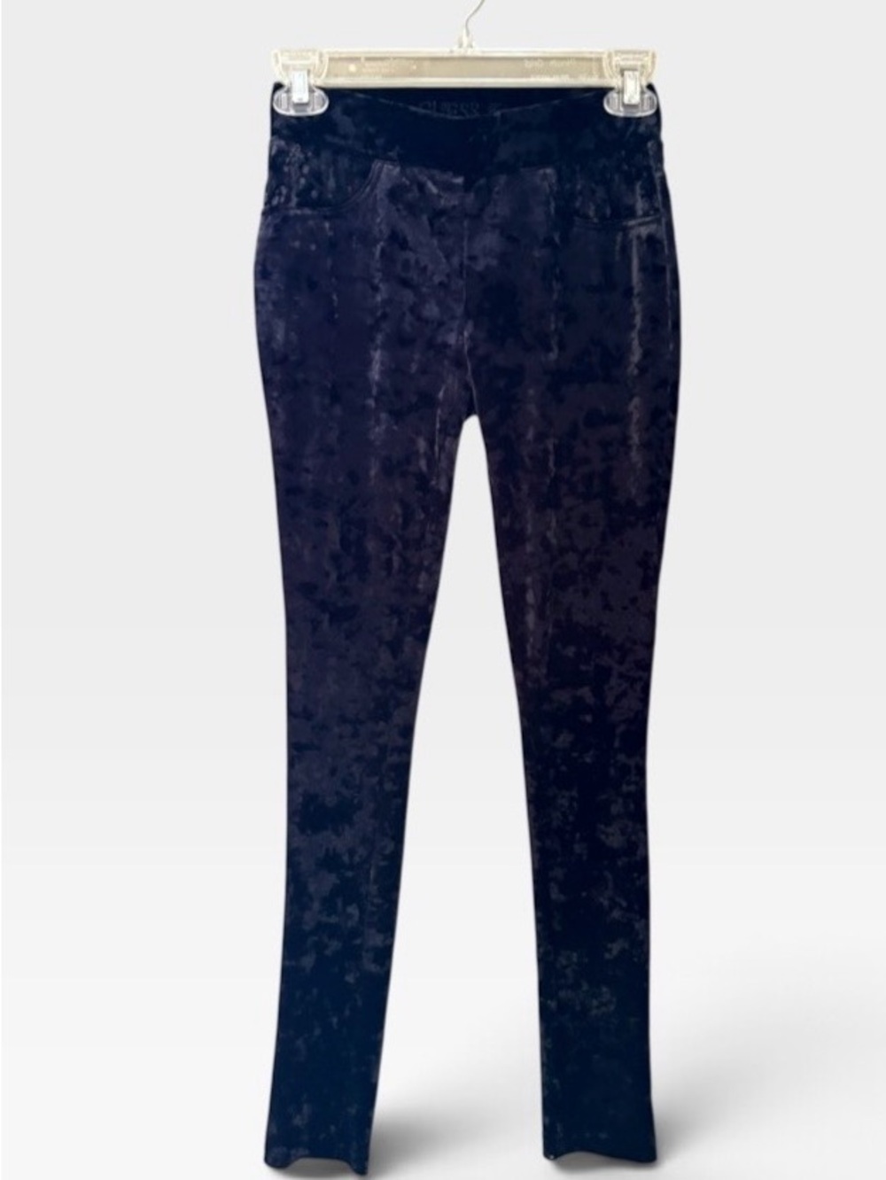 NWT Guess Black Crushed Velvet Women’s Pants Size S